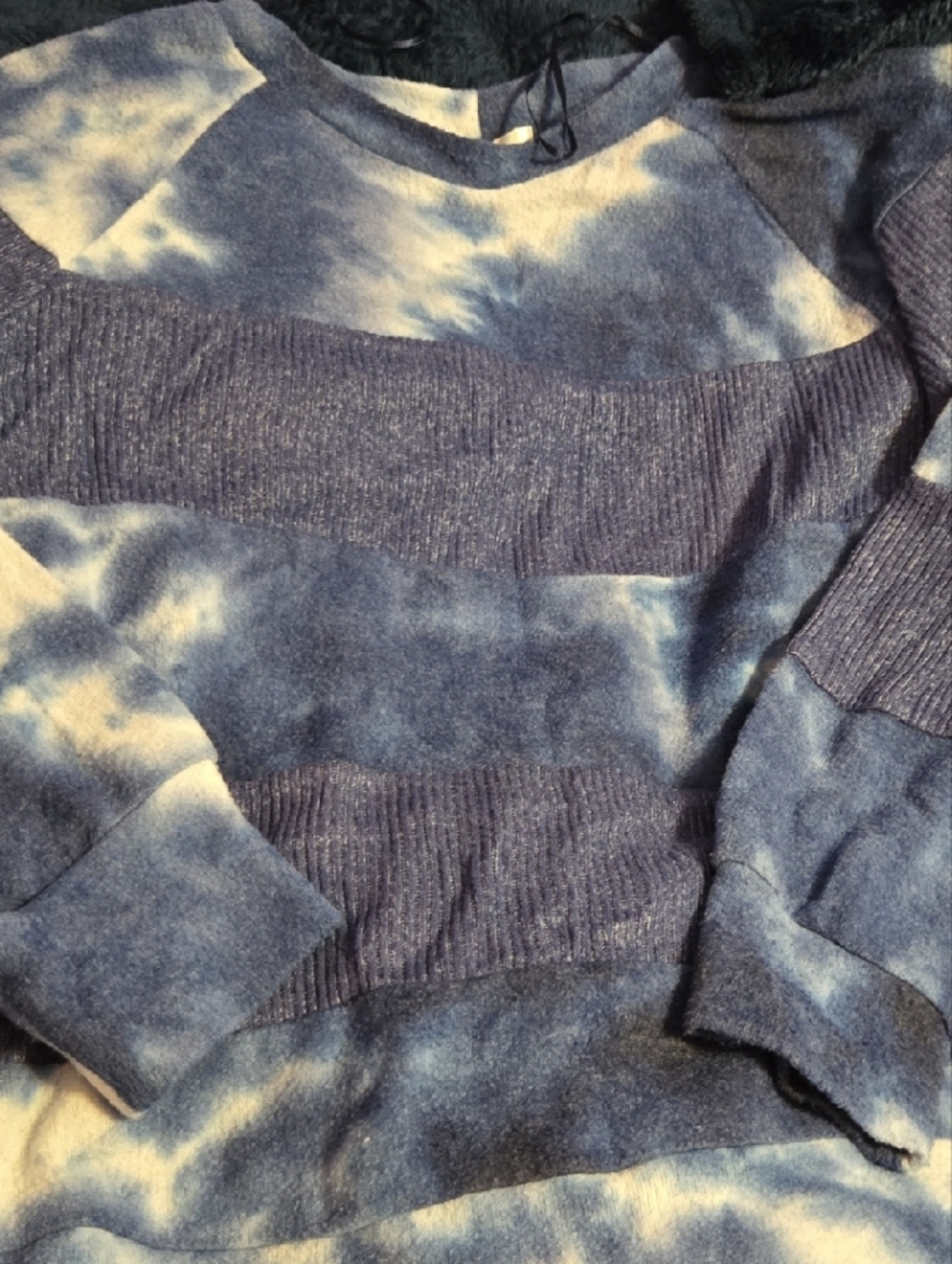 Nine Britton Blue Tie-Dye Women's Top